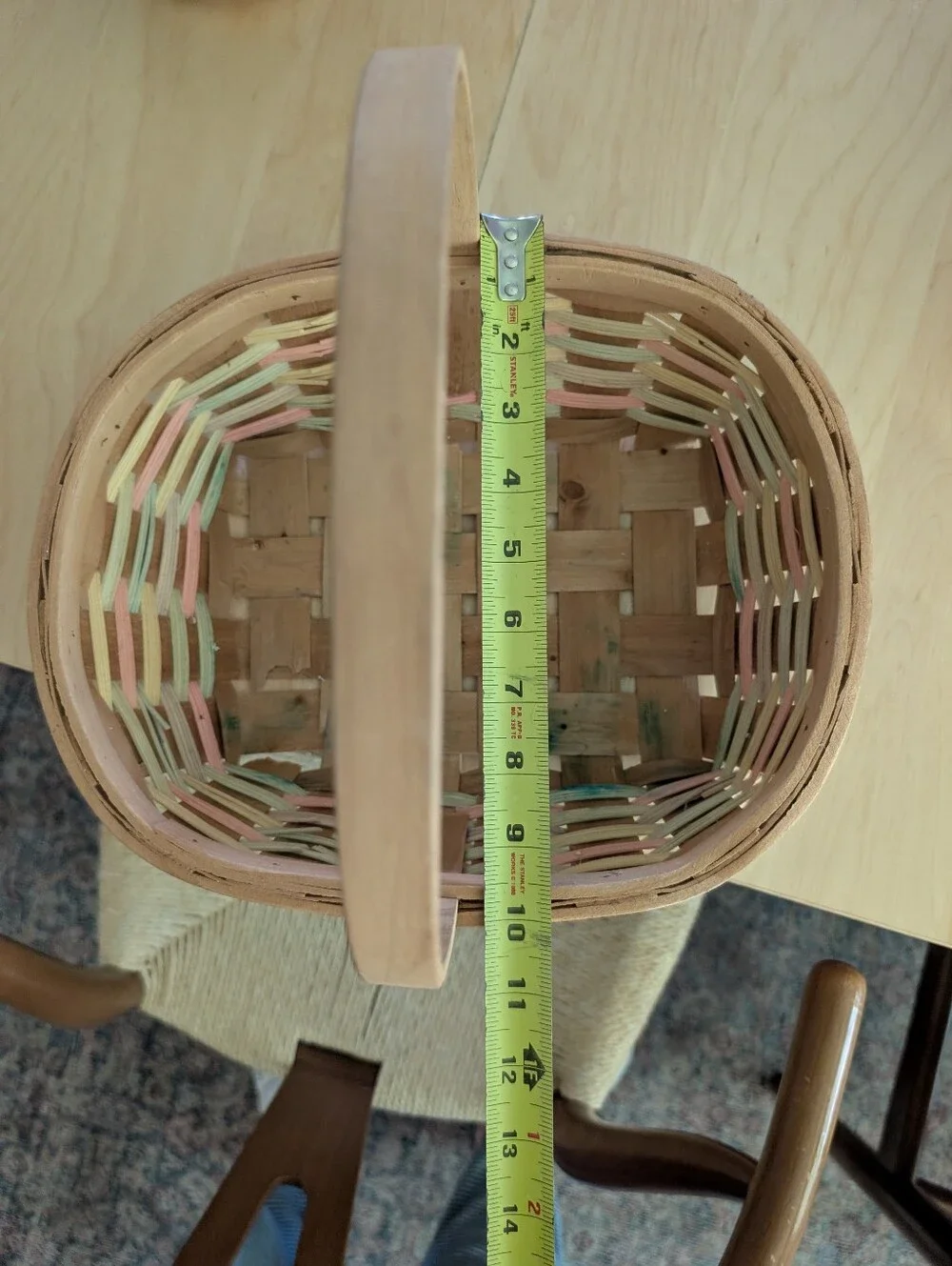 90's Longaberger Spring Woven Basket‎